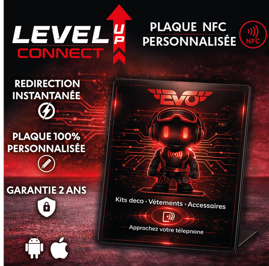 LEVELUP Connect – Plaque NFC personnalisée
